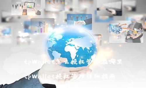 tpWallet怎么授权管理在哪里

tpWallet授权管理详细指南